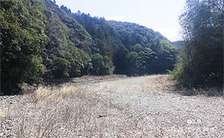 岩田川：広域河川改修工事（発注者：高知県）① 着工前
