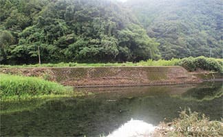 岩田川 河川災害復旧工事① 着工前