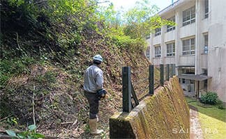 蕨岡小学校にてボランティア活動①
