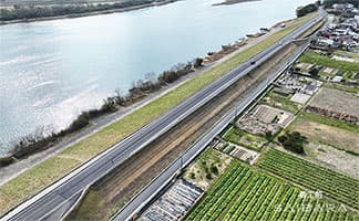 県道下田線 道路改良工事（発注者：高知県）① 着工前